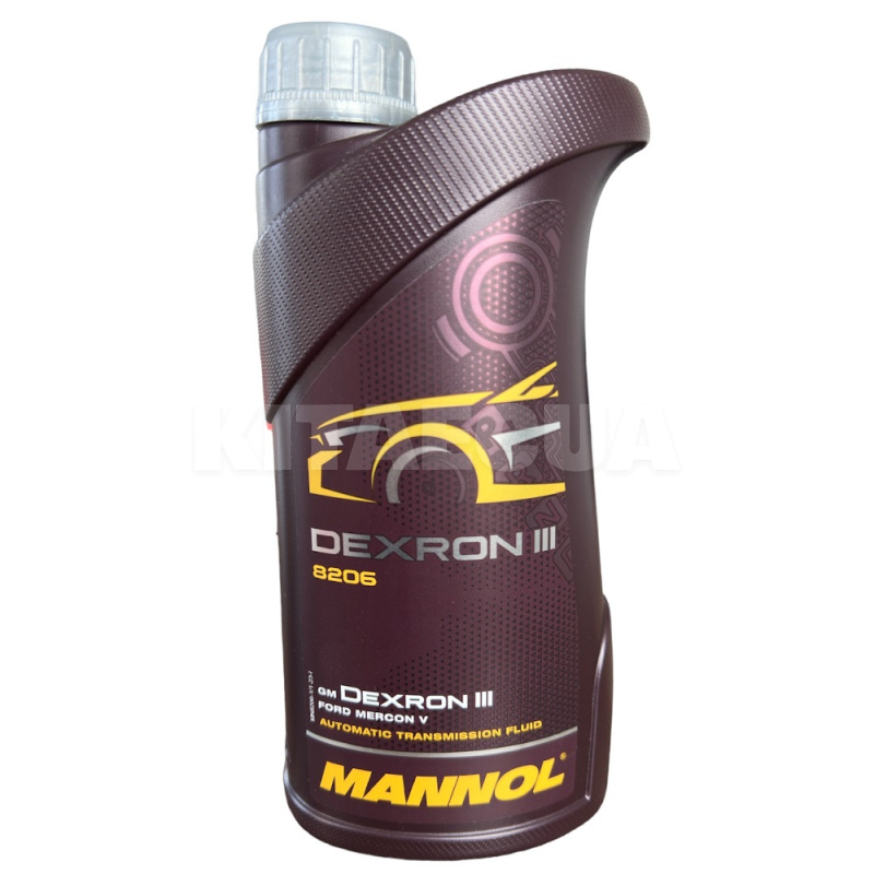 Масло трансмиссионное ATF III Dexron Plus (в ГУР) 1л синтетическое Mannol (MN8206-1)