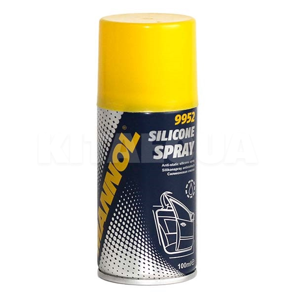 Смазка силиконовая для резины и пластика Silicone Spray Antistatisch 100мл Mannol (9952)