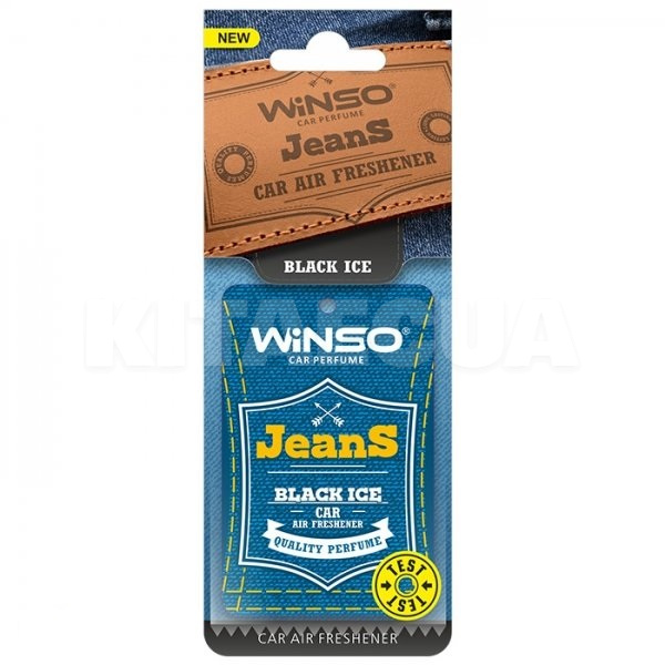 Ароматизатор Jeans Black Ice "чёрный лёд" сухой листик Winso (537530)