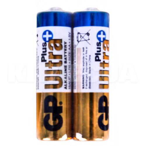 Батарейка цилиндрическая щелочная AA 1,5 В 2 шт. в пленке ULTRA PLUS GP (4891199103650)