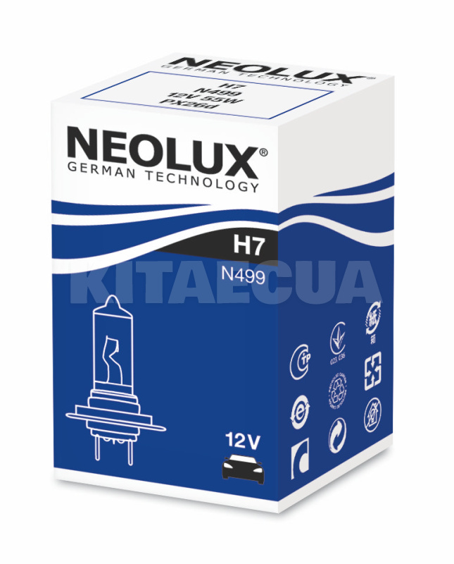 Галогенная лампа H7 55W 12V Standard NEOLUX (N499) - 2