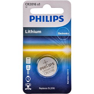 Батарейка дискова літієва 3,0 В CR2016 Minicells Lithium PHILIPS