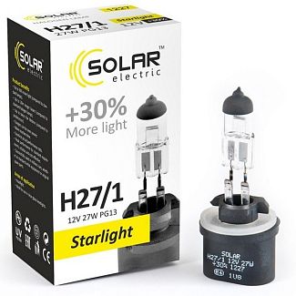 Галогенная лампа H27/1 27W 12V Starlight +30% Solar