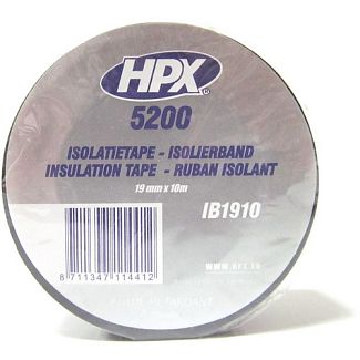Изолента черная 10 м х 19 мм HPX
