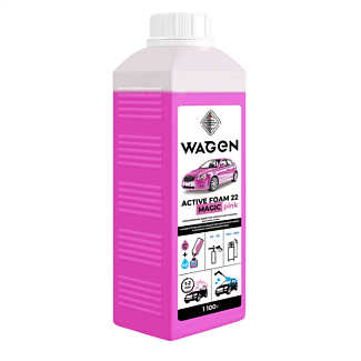 Активная пена Active Foam 22 Magic Pink 1.1кг концентрат WAGEN