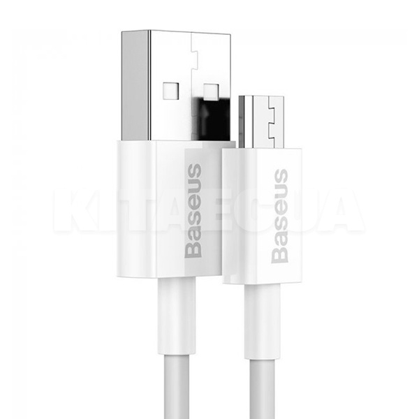 Кабель USB - microUSB 2А 1м белый BASEUS (CAMYS-02) - 2