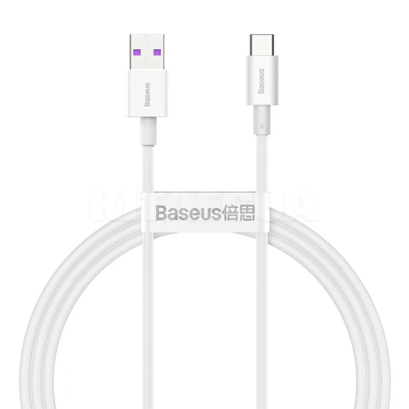 Кабель USB - Type-C Superior Series Fast Charging 66W 1м белый BASEUS (CATYS-02)
