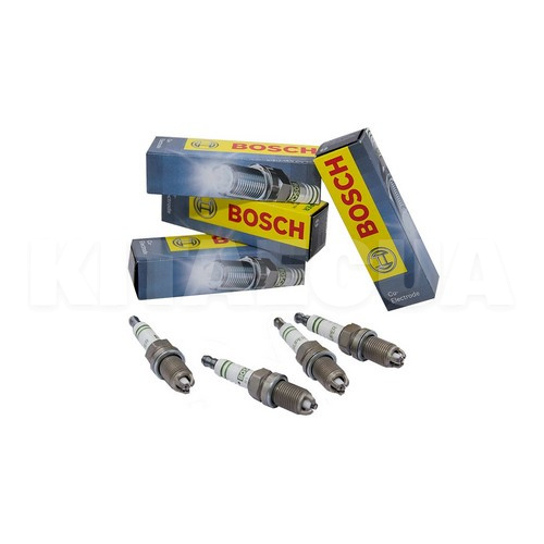Свечи зажигания комплект (3 контакта) Bosch на Chery CROSSEASTAR (A11-3707110BA) - 3