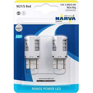 LED лампа для авто Range Power W3x16q 0.4-2.8W red (комплект) NARVA