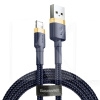 Кабель USB - Lightning 2.4A Cafule 1м золотой/синий BASEUS (CALKLF-BV3)