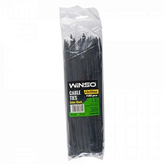 Стяжки чорні пластикові 250 х 4.8 мм 100 шт. Winso