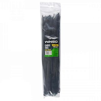 Стяжки чорні пластикові 370 х 3.6 мм 100 шт. Winso