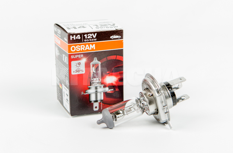 Галогенная лампа H4 12V 60/55W Super +30% Osram (64193SUP) - 2