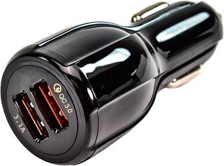Автомобильное зарядное устройство 2 USB Qualcom 3.0 6A Black CQC-200 XoKo