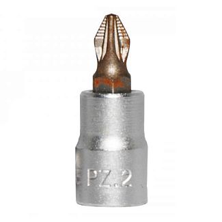 Головка торцевая с крестообразной насадкой PZ2 1/4" 32 мм FORCE