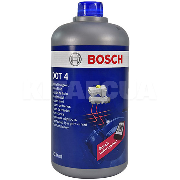Гальмівна рідина 1л LV DOT 4 Bosch (1987479107)