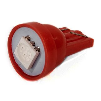 LED лампа для авто W5W T10 0.45W красный AllLight