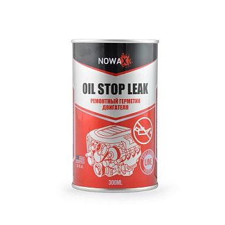 Герметик автомобільний масляної системи двигуна 300мл Oil Stop Leak NOWAX