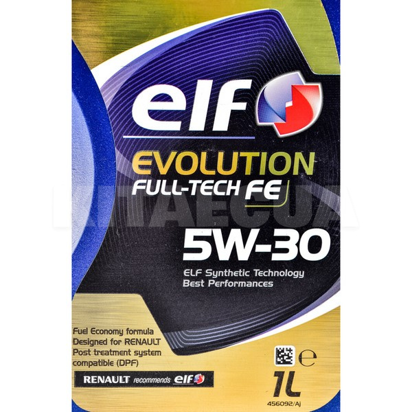 Масло моторное синтетическое 1л 5W-30 FE Evolution Full-Tech ELF (213933-ELF) - 2