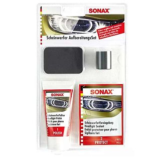Полироль для фар 75мл (набор) Headlight Restoration Kit Sonax