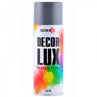 Краска светло-серая 450мл акриловая Decor Lux NOWAX