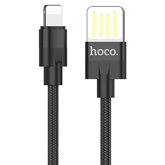Кабель USB - Lightning 2.4А U55 Outstanding 1.2м черный HOCO