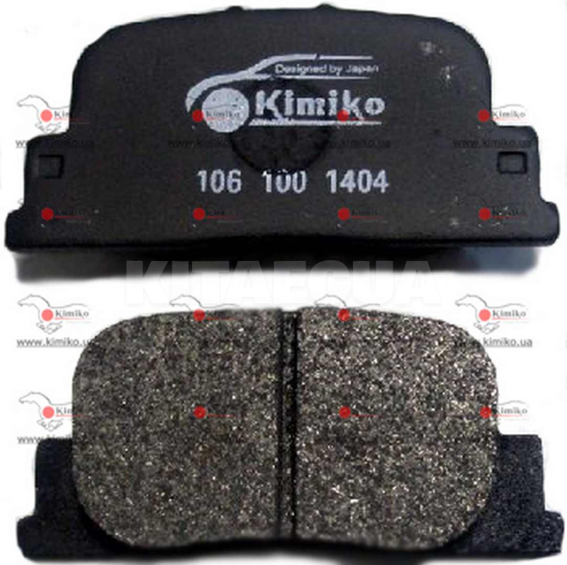Колодки тормозные задние KIMIKO на BYD G3 (10375094-00)