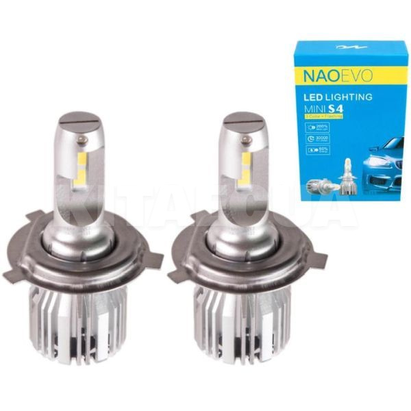 LED лампа для авто S4 H4 60W 6500K (комплект) NAOEVO (S4-H4)
