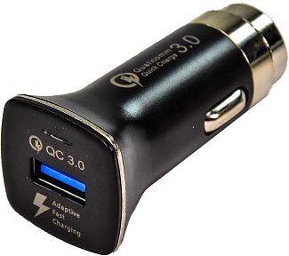 Автомобильное зарядное устройство 1 USB Qualcom 3.0 3.1A Pink/White CQC-100 XoKo
