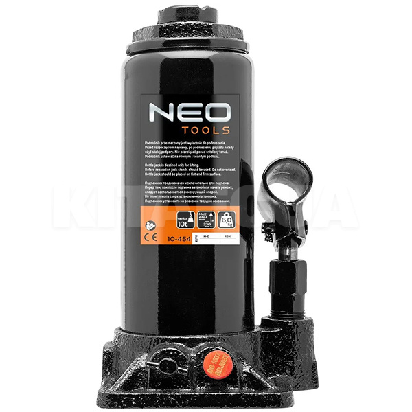 Домкрат гидравлический бутылочный до 10т (230мм-460мм) NEO Tools (10-454)