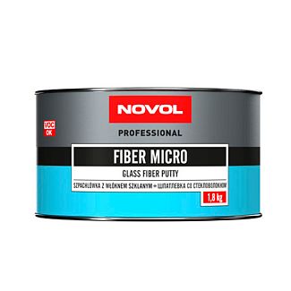 Шпаклевка 500г полиэфирная стекловолоконная Fiber-Micro NOVOL