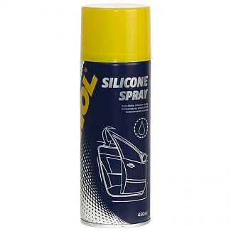 Смазка силиконовая для резины и пластика 450мл Silicone Spray Antistatisch Mannol