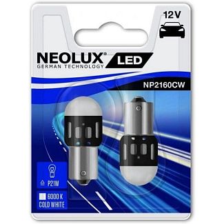 LED лампа для авто P21/5W 1.2W 6000К (комплект) NEOLUX