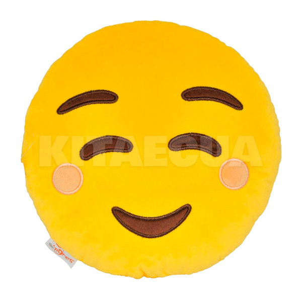 Подушка в машину декоративная "емоджі Smile" желтая Tigres (ПД-0314)