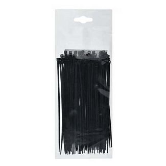 Стяжки черные пластиковые 250 x 4.8 мм 100 шт. EuroEx