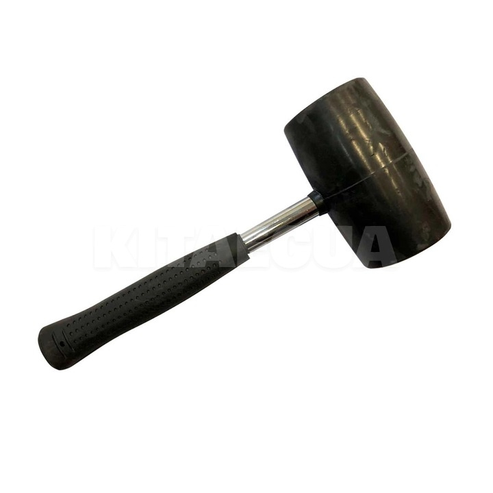 Киянка резиновая диаметр 90 мм 1250 г (черная резина) металлическая ручка LEVTOOLS (25-90)