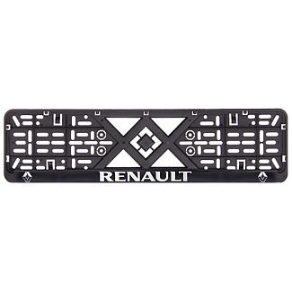 Рамка номерного знака пластик, с рельефной надписью RENAULT VITOL