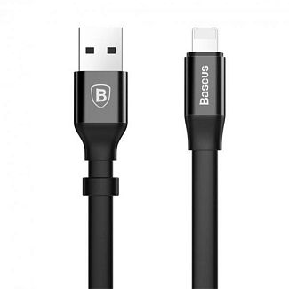 Кабель USB Lightning 0.23м чорний BASEUS