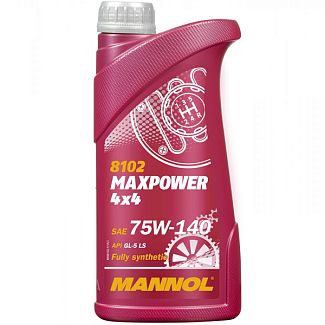 Масло трансмиссионное синтетическое 1л 75W-140 Maxpower 4x4 Mannol