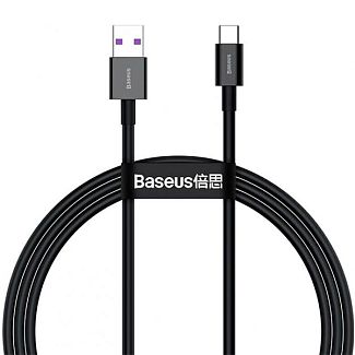 Кабель USB - Type-C 66W 2м черный BASEUS